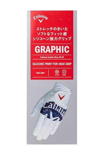 キャロウェイ(Callaway) グローブ GRAPHIC LH WHT/GRY 24 25 (24cm 左手着用【右利き用】) ホワイト/グレー メンズ 最後 画像