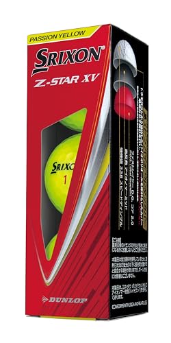 ダンロップゴルフボール SRIXON Z-STAR XV 2025年モデル 1ダース(12個入り) プレミアムパッションイエロー 最後 画像