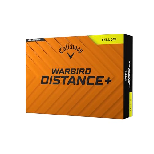 キャロウェイ(Callaway) ゴルフボール WARBIRD DISTANCE YLW 25 1ダース(12個入り) 2ピース構造 イエロー 1枚目 画像