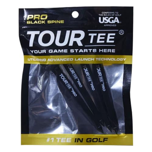 ゴルフ ティー ツアーティー プロ Tour Tee PRO black リミテッドエディション 4本入り ロング ブラック 1枚目 画像