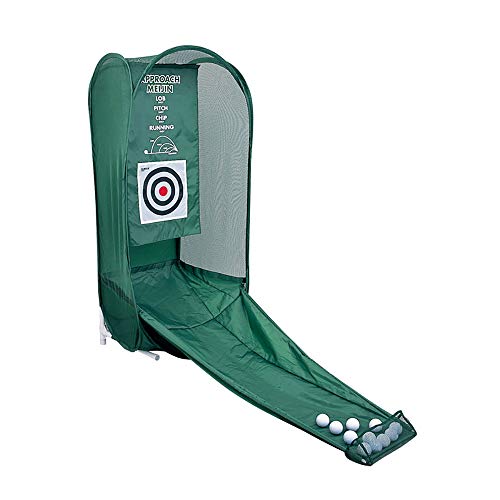 ダイヤゴルフ(DAIYA GOLF) アプローチ練習器具 アプローチ名人 ゴルフ練習ネット ゴルフ練習用品 トレーニング ターゲット ボールが手元に戻る リターン式 初心者 上級者 折りたたみ収納 コンパクト収納 2種類の的付き 室内練習 TR-410 1枚目 画像