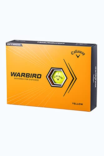 キャロウェイ(Callaway) ゴルフボール WARBIRD 23 YLW 1ダース(12個入り) 2ピース構造 イエロー 最後 画像