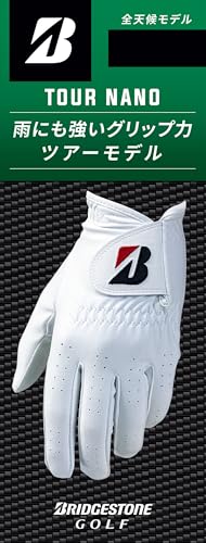 BRIDGESTONE(ブリヂストン) ゴルフグローブ TOUR NANO ホワイト 24cm メンズ GL2509WH24 画像1