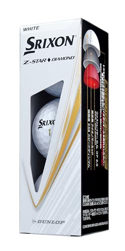 ダンロップゴルフボール SRIXON Z-STAR ダイアモンド 2025年モデル 1ダース(12個入り) ホワイト 最後 画像