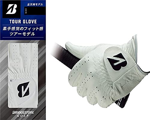 BRIDGESTONE(ブリヂストン) ゴルフグローブ TOUR GLOVE GLG12 メンズ ブラック 22cm 1枚目 画像