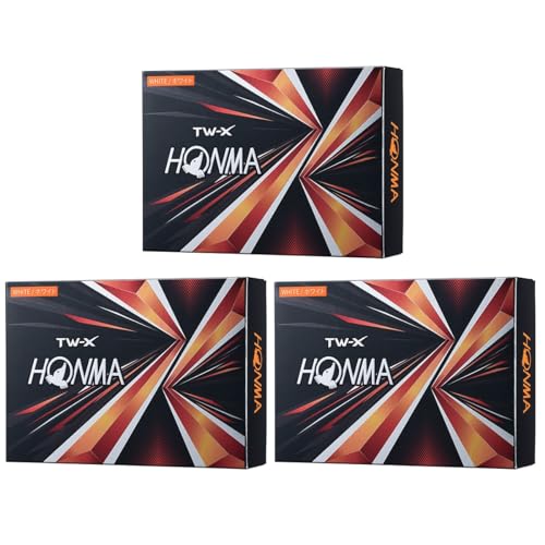 【3ダースセット】ホンマ ゴルフ ボール TW-X TW-S 2021 1ダース 12球入り ホワイト イエロー 3ピース ツアー系 スピン 飛距離 まとめ買い TOUR WORLD 本間 HONMA/TW-X 2021/ホワイト 画像1
