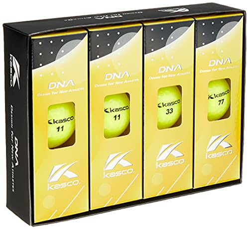 キャスコ(Kasco) ゴルフボール DNA2ピースボール イエロー ダース 中間 画像
